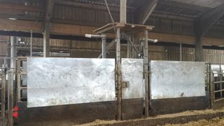 À la ferme Inrae du Pin-au-Haras, le GreenFeed est caché derrière des parois fermées qui évitent la "pollution" par les émissions des vaches passant à proximité. À la ferme Inrae du Pin-au-Haras, le GreenFeed est caché derrière des parois fermées qui évitent la "pollution" par les émissions des vaches passant à proximité.